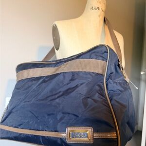 Emilio Pucci vintage Navy and Brown Travel Bag